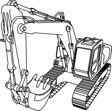 Heavy Equipment Coloring Pages Sketch Coloring Page