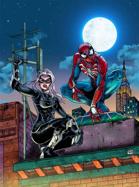 The City That Never Sleeps By Sonicboom35 Black Cat Marvel Spiderman