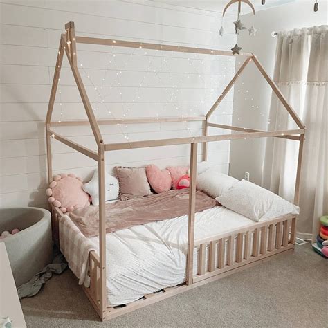 Kid House Bed Toddler Loft Bed Toddler House Bed Teepee Kids Etsy