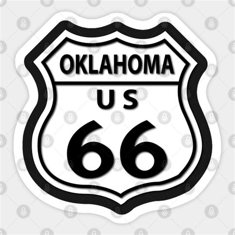 Route 66 Oklahoma Route 66 Oklahoma Sticker Teepublic