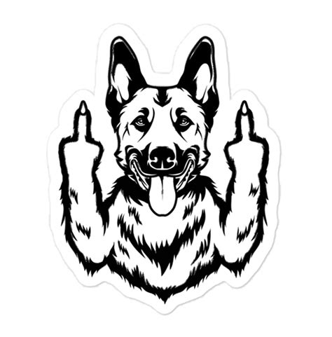 Buy Malinois Middle Finger Sticker 2 Pack 4” X 3” Malinois Funny Vinyl Decals For Cars Car