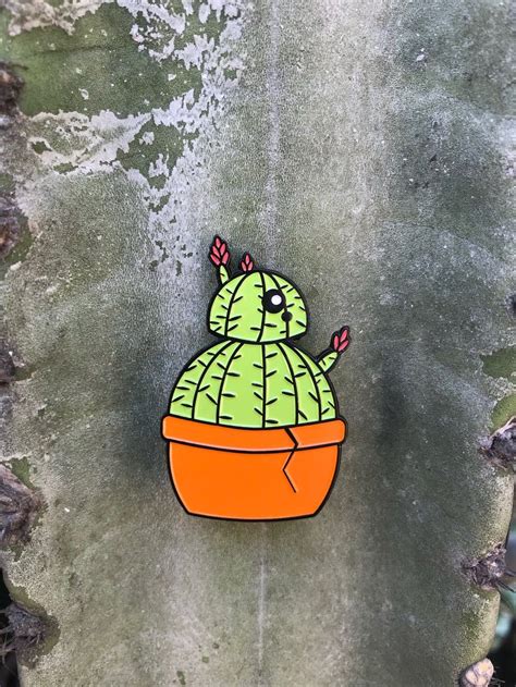 Image Of Cactus 8 Pin Violet Aesthetic Pins And Needles Cool Pins
