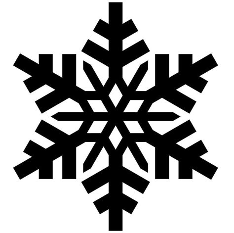 Snowflake Silhouette Png Clipart Black And White Cold Snowflake
