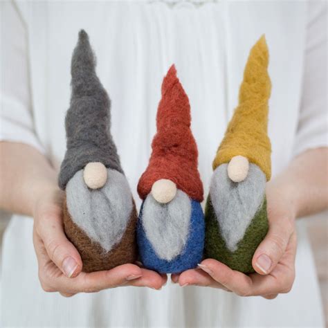 Gnomes Needle Felting Tutorial Pdf Pattern Instant Download Includes