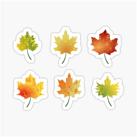 Autumn Sticker Sheet Sticker For Sale By Mvolz Redbubble
