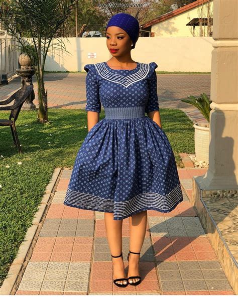 South African Shweshwe Dresses Designs Latest African