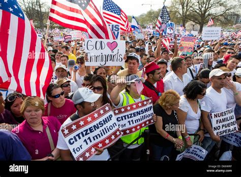A Pro Immigration Reform Rally At The United States Capitol Building