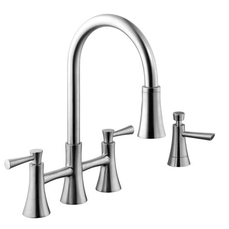 Shop for bridge kitchen faucets at builderssale.com. Schon 925 Series 2-Handle Pull-Down Sprayer Bridge Kitchen ...