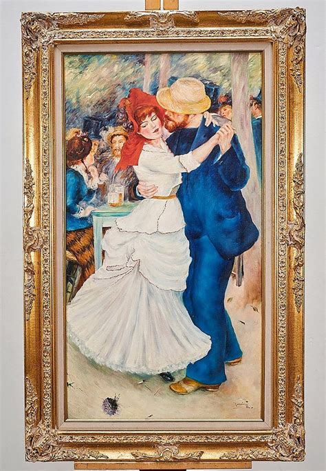 Auguste Renoir Original Figurative Oil Painting After Renoir Dance At