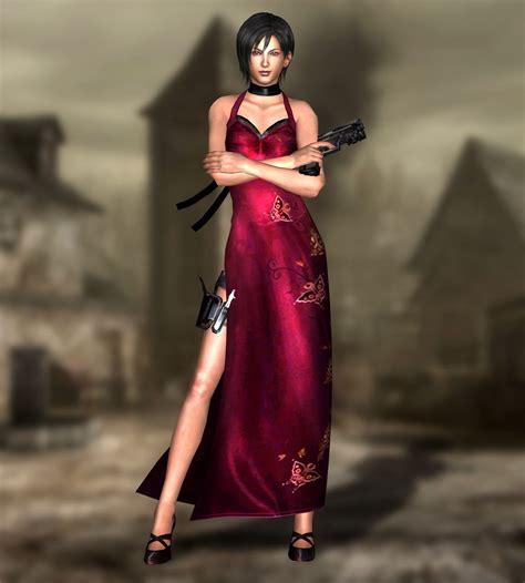 Ada Wongred Dress Resident Evil 4 Uhd By Xkamillox On