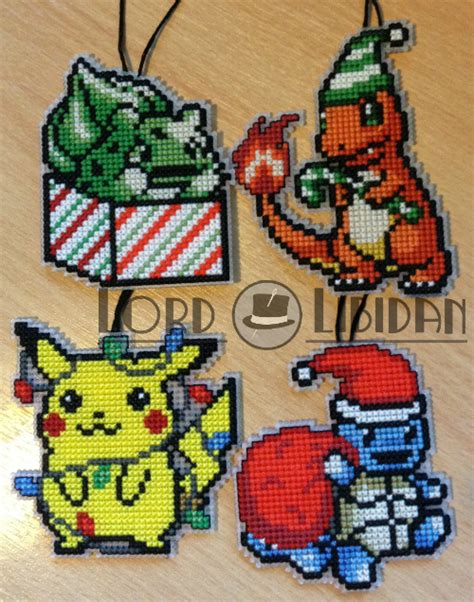 Christmas Pokemon Cross Stitches By Lordlibidan On Deviantart