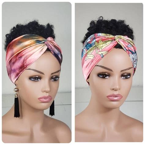 Wide Silk Headbands For Women Twisted Satin Headband Etsy