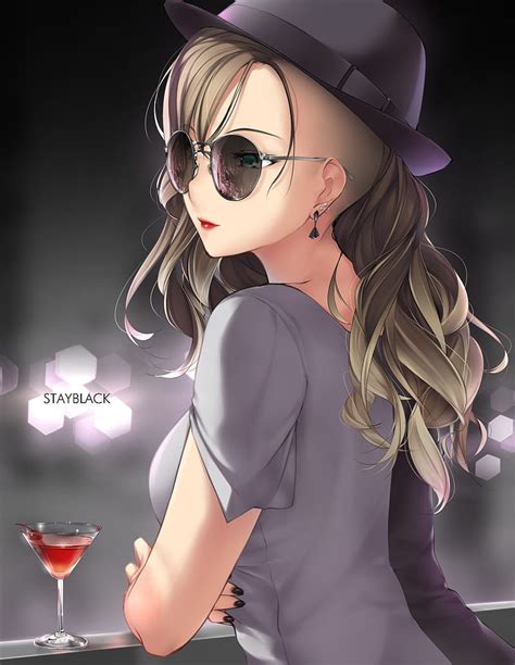 1920x1080px 1080p Free Download Anime Anime Girls Hat Glasses