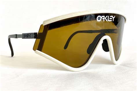 1988 oakley factory pilot eyeshade vintage sunglasses full set including 2 bronze lenses new