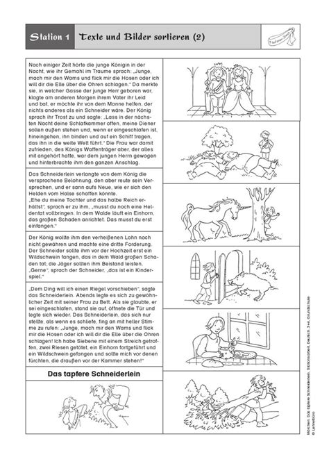 Die unterrichtsmaterialien wurden für die grundschule konzipiert, können aber auch über das 4. Märchen: Das tapfere Schneiderlein, Stationsarbeit, Deutsch, 3. und 4. Klasse | Lehrer tipps