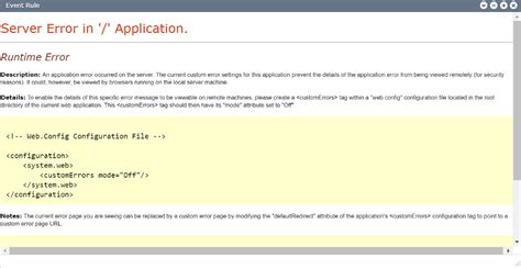 Server Error In Application Runtime Error GpsGate Support