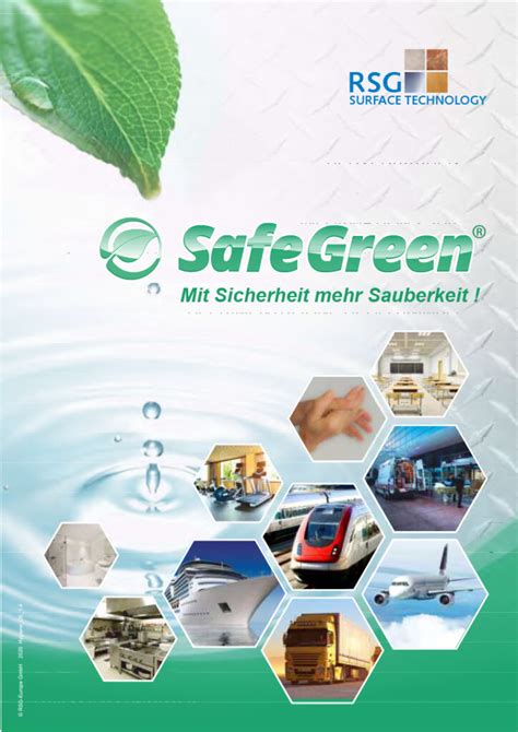 Neue Produktübersicht Für Hygiene Und Desinfektion Safegreen