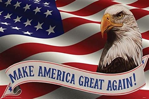 make america great again maga bald eagle flag patriotic usa pride poster 36x24 i 786024221552 ebay