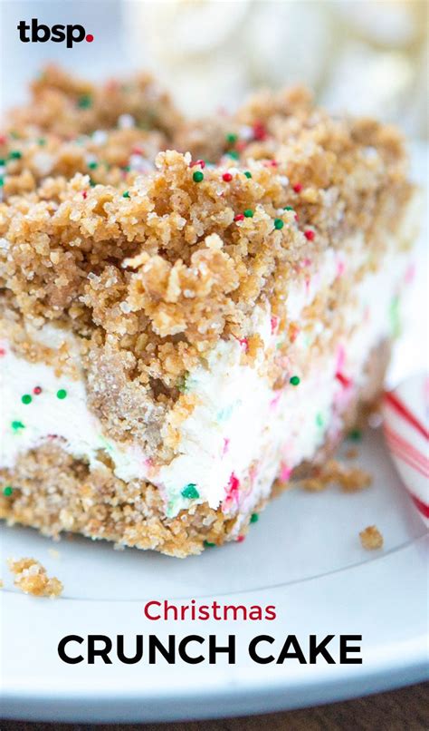 Check out this board for all sorts of christmas dessert recipes. Christmas Crunch Cake | Recipe | Frozen, Classic and Cakes