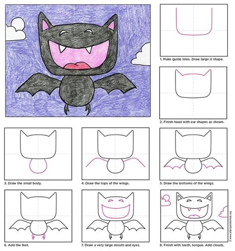 Pin By Misty Wartsbaugh On How To Draw Halloween Art Projects Kids