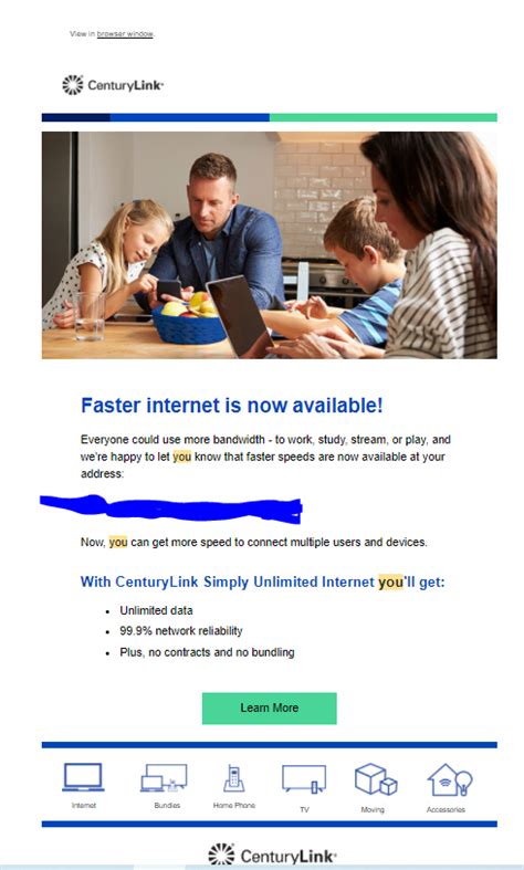 I Got 4 Email Notified About Faster Internet Available In My Area But