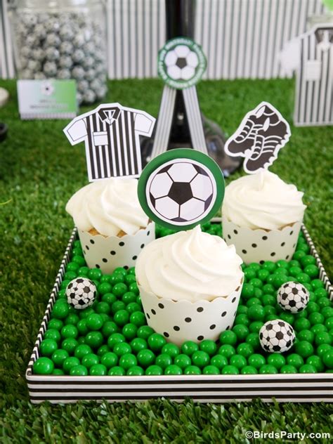 Trying to figure out what words you can unjumble from party? Soccer Football Birthday Party Desserts Table & Printables ...