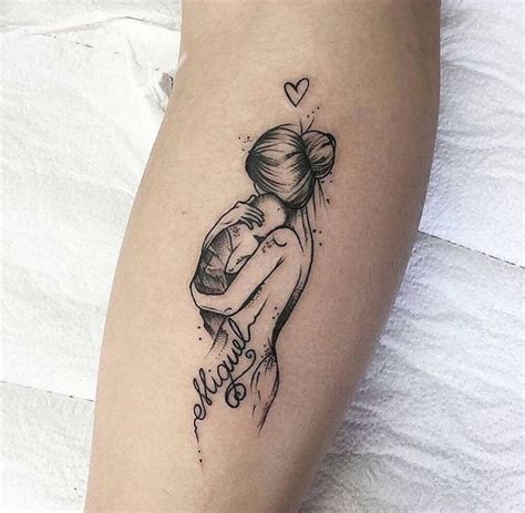 Beautiful Heartfelt Mama And Baby Tattoo Mama Tattoo Ideen