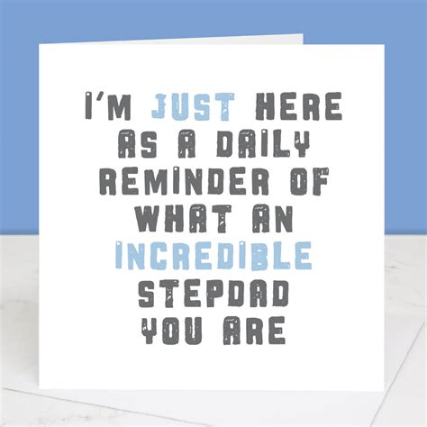 Incredible Stepdad Fathers Day Card By Slice Of Pie Designs