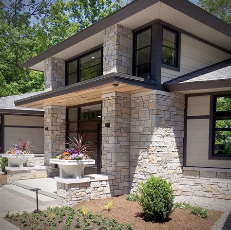 Tailored Blend Modern Stone Home Exterior And Interior Stone Veneer