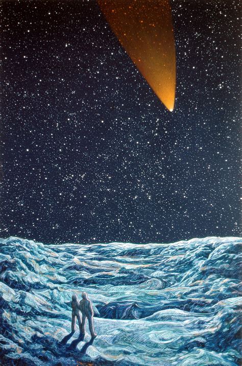 The Comet Acrylic Painting By Austen Pinkerton