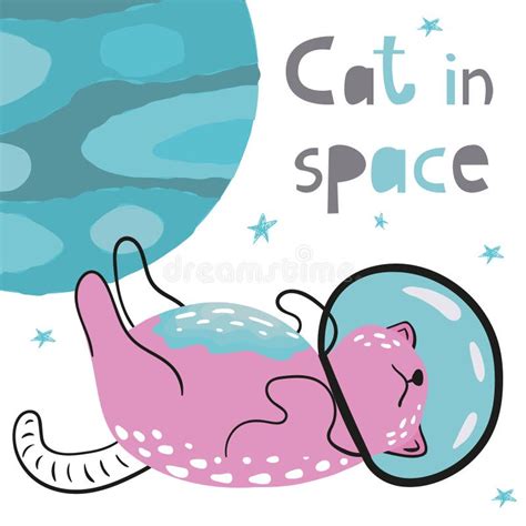 Space Cat Stock Vector Illustration Of Little Clip 152172311