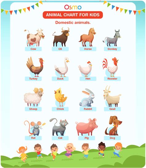 Animal Chart For Kids Download Free Printables