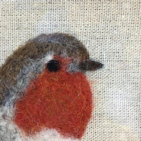2d Needle Felted ‘robins Appear Box Frame Conscious Crafties