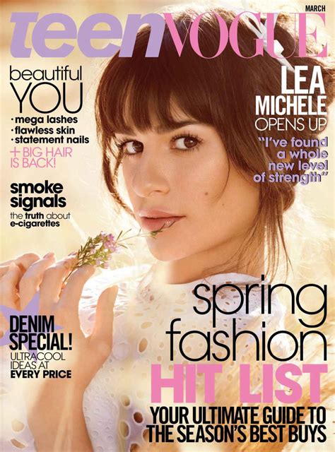 Lea Michele Teen Vogue Magazine March 2015