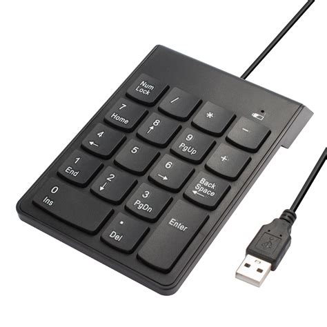 Insten Usb Numeric Keypad Portable Mini Wired Numpad 18 Keys