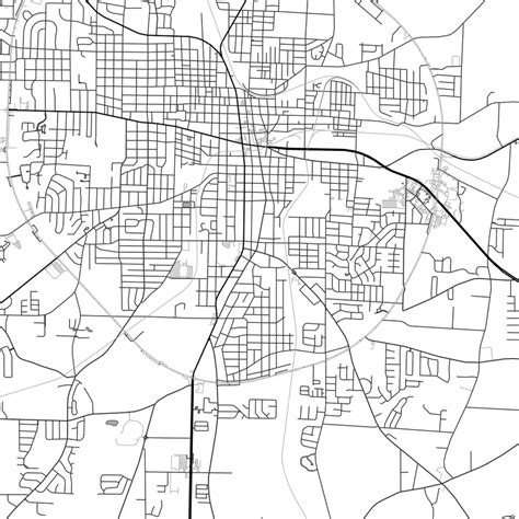 Dothan Alabama Map Print In Classic — Jace Maps