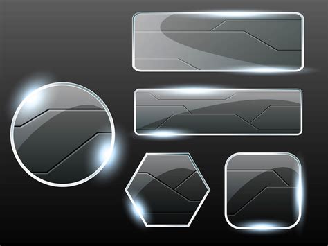 Glass Buttons Vectors Vector Art & Graphics | freevector.com