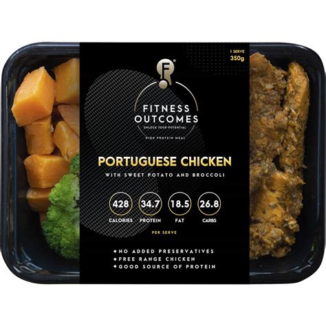 Fitness Outcomes Low Carb Chicken Mushroom Stroganoff Bacon Frozen Meal G Woolworths