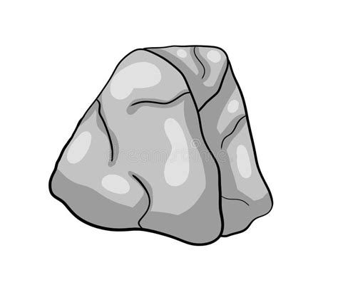 Cartoon Cracked Rock Stock Illustration Illustration Of Drawing
