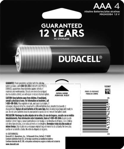 Duracell Coppertop Aaa Batteries 4 Pack 4 Pk Ralphs
