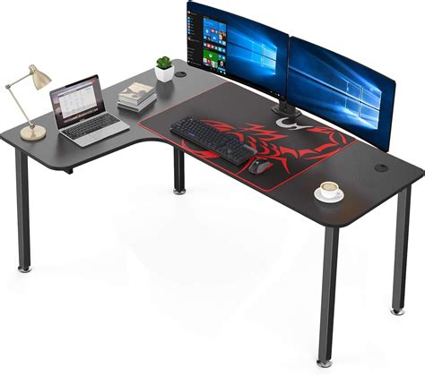 Eureka Ergonomic 60 L Shaped Gaming Desk Home Office Computer Desk