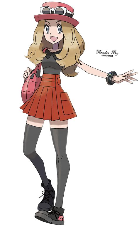 Serena Pokemon X And Y Girl Trainer Render Png By Ichigoluvsrukia On