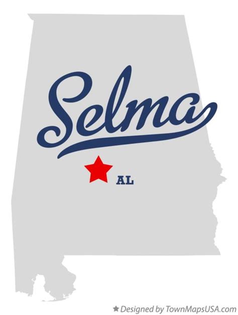 Map Of Selma Al Alabama