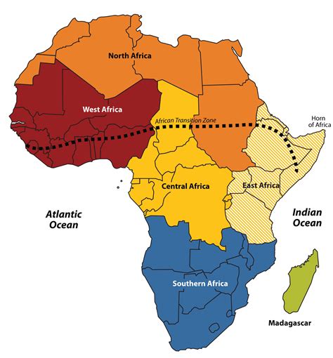 Regions Of Africa Africa Map Africa Political Map