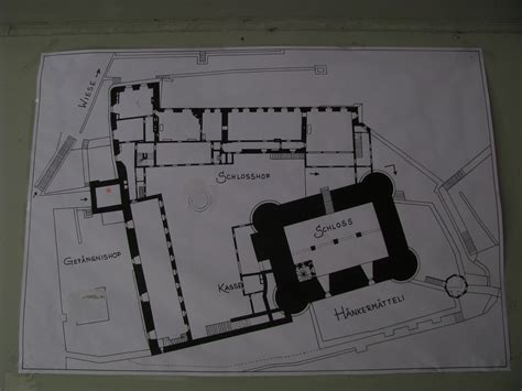 Plan Des Schloss Thun Château Castle Erbaut 1190 Flickr