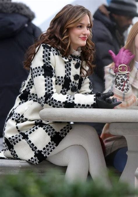 Leighton Meester Totally Obsessed With Her Coat Gossip Girl