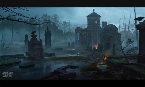 Artstation Swamp Thing 1350 The Graveyard Tian Gan In 2020