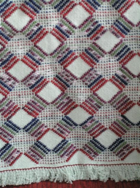 Soft Sage Green Swedish Weave Blanket Crochet Cross Crochet Edging