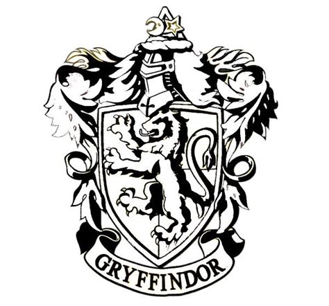 Gryffindor Wappen Hogwarts Crest Harry Potter Drawings Harry Potter