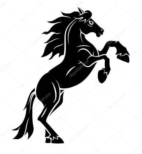 Wo kann ich meinen wand. Pferd tätowiert - Vektorgrafik: lizenzfreie Grafiken ...